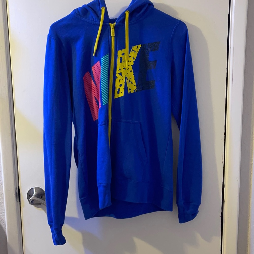 nike hoodie with colorful logo